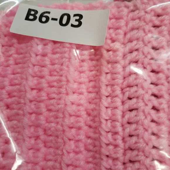 Girls Kids Pink Crochet Unique Handmade Hoodie with Mask | Facemask - Picture 7 of 7